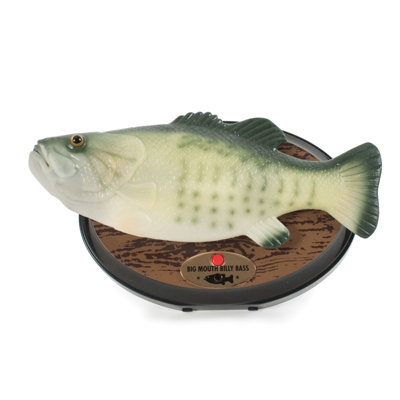 Big Mouth Billy Bass Plaque - The Sensational Singing Fish Motion Sensor