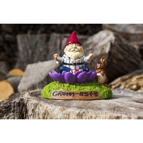 Big Mouth Mindful Meditation Gnom-aste Garden Gnome