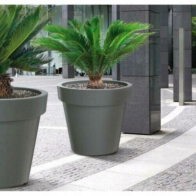 Big Plant Tree Pots Extra Large HUGE Indoor Outdoor Planter Garden Massive Grey 92L