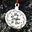 Big Sister To Be Hanging Christmas Tree Bauble Gift New Baby Gift Daughter Present