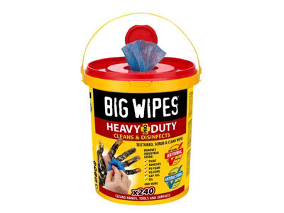 Big Wipes 2427 0000 Heavy-Duty Pro+ Antiviral Wipes (Bucket 240