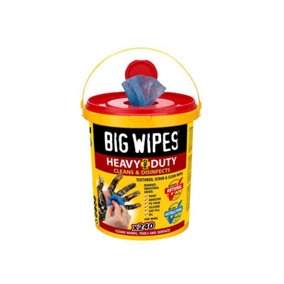 Big Wipes 2427 0000 Heavy-Duty Pro+ Antiviral Wipes (Bucket 240) BGW2427