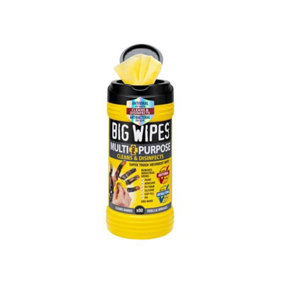 Big Wipes BGW2410 Tub of 80 Multi-Purpose Cleaning Wipes 4 x 4