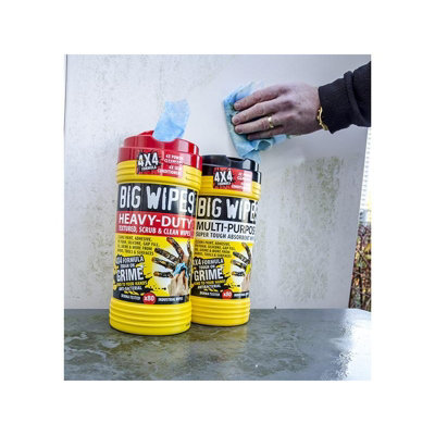 Big Wipes Heavy-duty Pro+ Antiviral Wipes Multi Colour (Tub of 80)