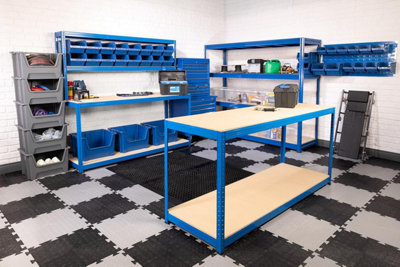 BiGDUG Essentials Industrial Workbench - Melamine Workstation Table ...