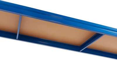 BiGDUG Heavy Duty Garage Shelving Unit - 1770H x 2000W x 450D mm - 600kg Per Shelf, 2400kg Per Bay - 4 Tier Blue Racking