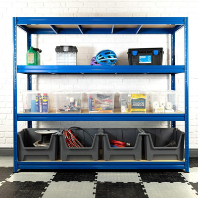 BiGDUG Heavy Duty Garage Shelving Unit - 1770H x 2400W x 450D mm ...