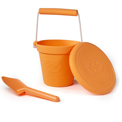 Bigjigs Toys 3 Piece Silicone Beach Bundle - Apricot Orange