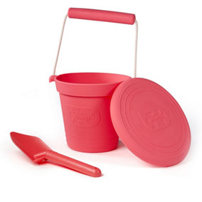Bigjigs Toys 3 Piece Silicone Beach Bundle - Coral Pink