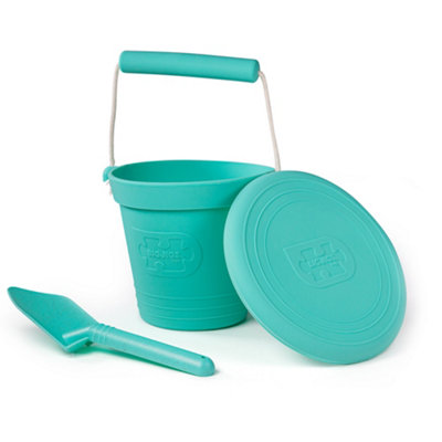 Bigjigs Toys 3 Piece Silicone Beach Bundle - Eggshell Green