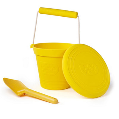 Bigjigs Toys 3 Piece Silicone Beach Bundle - Honey Yellow