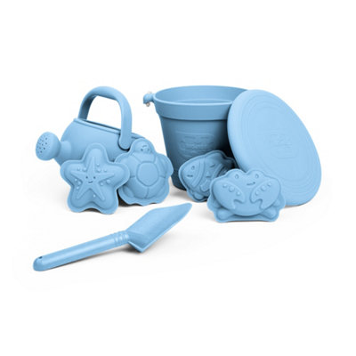 Bigjigs Toys 5 Piece Silicone Beach Bundle - Powder Blue