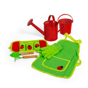 Bigjigs Toys Kids Gardening Starter Pack - Red