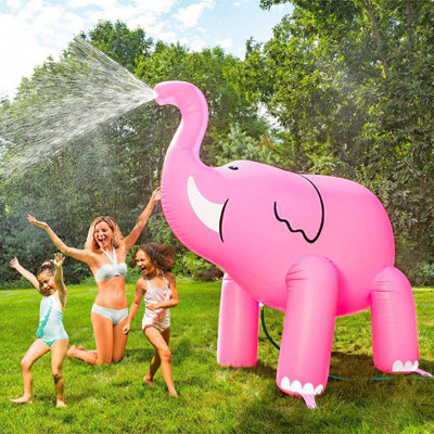 BigMouth Giant Pink Elephant Inflatable Kids Yard Sprinkler
