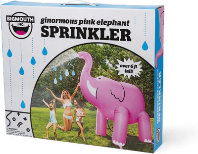 Ginormous pink sale elephant sprinkler