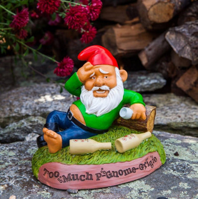 Bigmouth Inc Hungover Gnome Garden Gnome