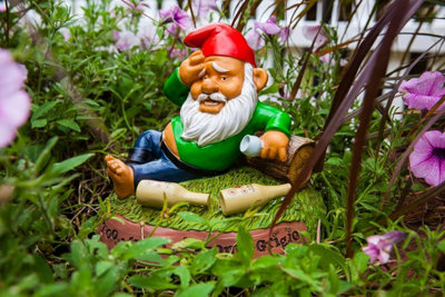 Bigmouth Inc Hungover Gnome Garden Gnome