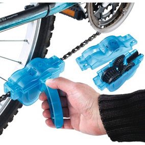 Bike Chain Cleaning Brush - Dirt Removal Cleaning Tool For All Types of Bicycle - Measures H6cm x W13cm x D4.5cm