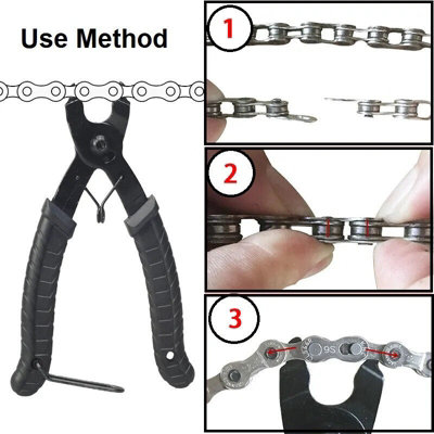 Bike Chain Link Pliers & Splitter Tool - Quick Bicycle Chain Repair ...