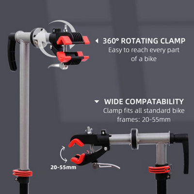 Bike Cycle Bicycle Repair Work Stand Maintenance Display Rack Tool Adjustable - 7