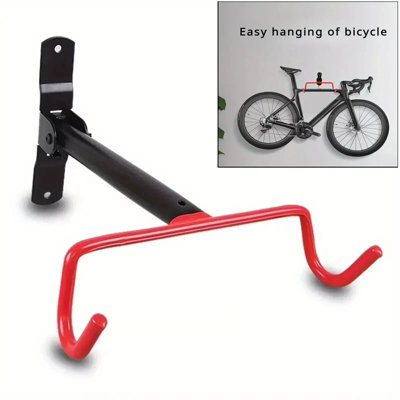 Bike Cycle Storage Rack Wall Mounted,Bicycle Holder with Scratch Proof Hooks, Space Saving Design for Garage,Shed & Indoor Storage