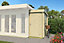 Bike Extension 2000-Log Cabin, Wooden Garden Room, Timber Summerhouse, Home Office - L130 x W220 x H210.9 cm