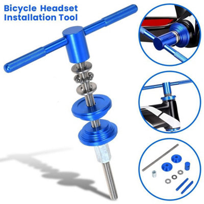 Bucklos Bicycle Headset & Bottom Bracket Bearing Press Tool – Aluminum Frame Install/Remove Tool