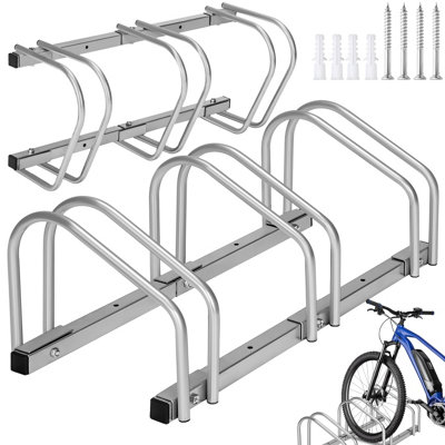 Bike Rack, for ground or wall-mounting 3 - silver
