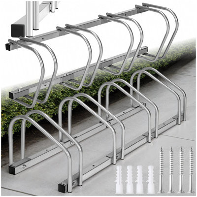 Bike Rack, for ground or wall-mounting 4 - silver