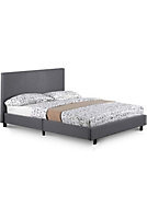 Bilancio Normal 4ft6 Grey fabric Bed