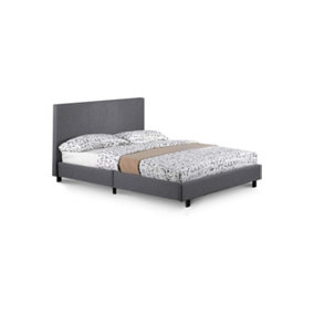 Bilancio Normal 4ft6 Grey fabric Bed