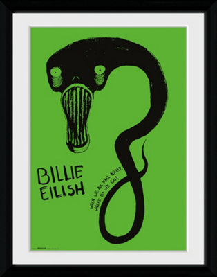 Billie Eilish Ghoul 30 x 40cm Framed Collector Print