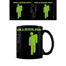 Billie Eilish Stickman Mug Black/Neon Green (One Size)