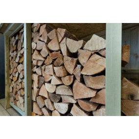 Billington Log Store Large - L96 x W227.8 x H123 cm - Timber