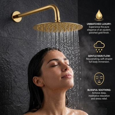 Billtix 2 Way Round Mixer Shower Set with Dual Dial Control, Overhead ...