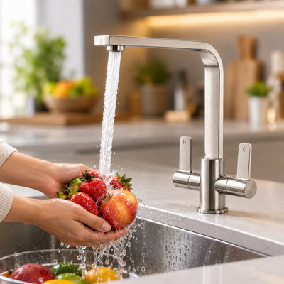 Billtix Stainless Steel Wall Mounted Kitchen Faucet G1/2