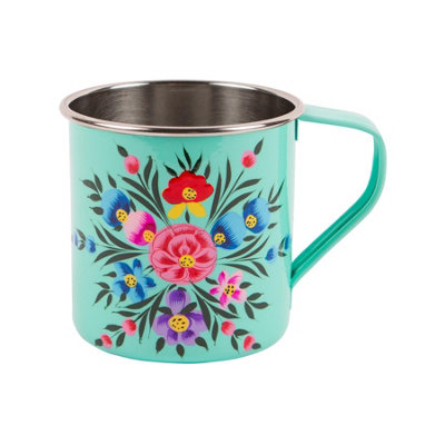 BillyCan - Camping Mug - 450ml  - Mint Pansy