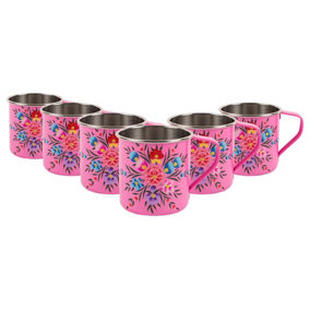 BillyCan - Camping Mugs - 450ml  - Raspberry Pansy  - Pack of 6