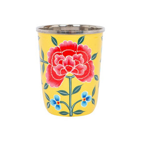 BillyCan Hand-Painted Picnic Cup - 300ml - Buttercup Peony