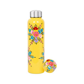 BillyCan Hand-Painted Picnic Water Bottle - 875ml - Buttercup Pansy