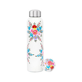 BillyCan Hand-Painted Picnic Water Bottle - 875ml - Cotton Pansy