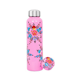 BillyCan Hand-Painted Picnic Water Bottle - 875ml - Raspberry Pansy