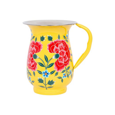 BillyCan Hand-Painted Picnic Water Jug - 1.7L - Buttercup Peony