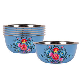 BillyCan - Picnic Bowls - 16.5cm  - Ocean Pansy  - Pack of 6