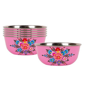 BillyCan - Picnic Bowls - 16.5cm  - Raspberry Pansy  - Pack of 6