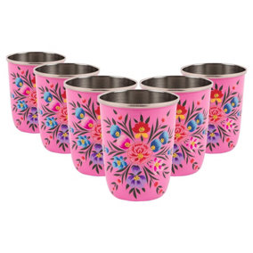 BillyCan - Picnic Tumblers - 300ml  - Raspberry Pansy  - Pack of 6