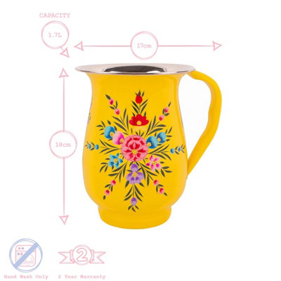 BillyCan - Picnic Water Jug - 1.7L  - Buttercup Pansy