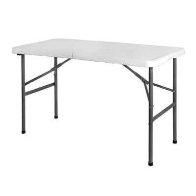 BillyOh 4ft Heavy Duty Plastic Folding Outdoor Trestle Table - 5