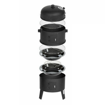 BillyOh Arizona 3 in 1 Charcoal Smoker Steel Upright BBQ Drum - 3