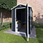 BillyOh Ashford Apex Plastic Garden Storage Shed Including Foundation Kit Grey - 4 x 6